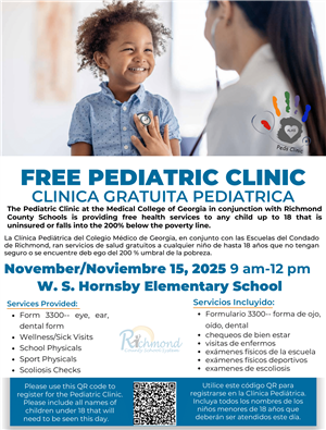 Free Pediatric Clinic 11/18/2025
